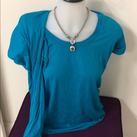 BCBGMAXAZRIA XS T-shirt with scarf design - Picture 4 of 8